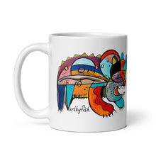 Load image into Gallery viewer, The Bear creature coffee mug by artbyfish