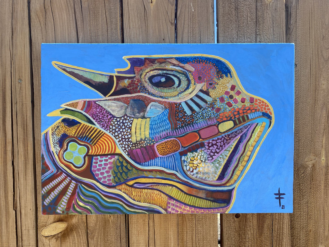 artbyfish | Cold | Gallery Wrap Canvas Original 28X19